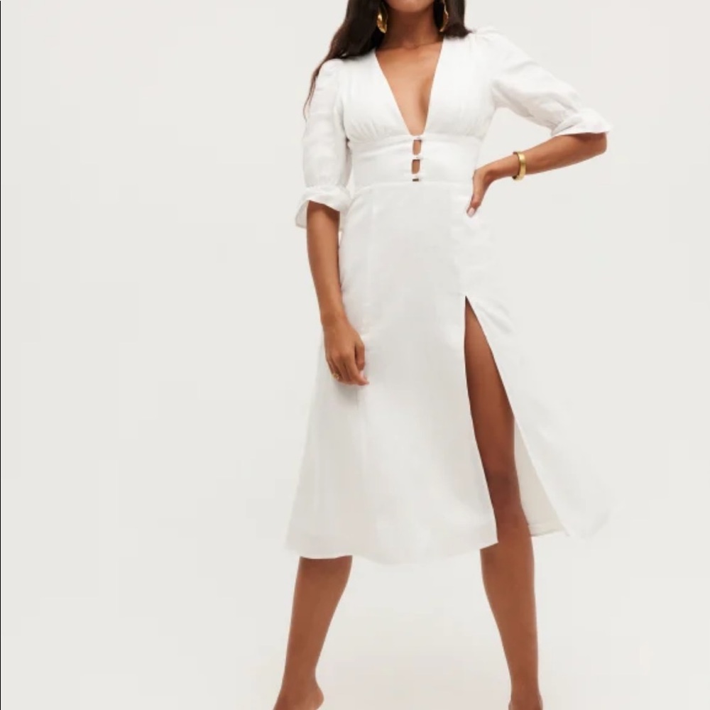 NWT! Reformation Maribel Linen Dress